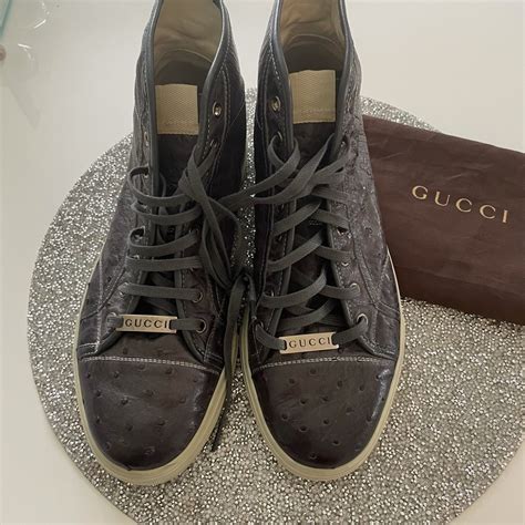 gucci ostrich high tops|Gucci men's shoes.